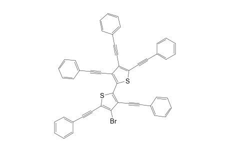 4-Bromo-3,3',4',5,5'-pentakis(phenylethynyl)-2,2'-bithiophene