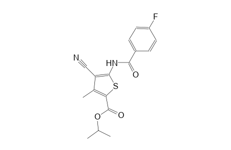 isopropyl 4-cyano-5-[(4-fluorobenzoyl)amino]-3-methyl-2-thiophenecarboxylate