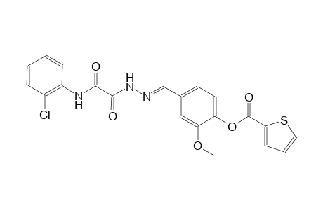 4-((E)-{[(2-chloroanilino)(oxo)acetyl]hydrazono}methyl)-2-methoxyphenyl 2-thiophenecarboxylate