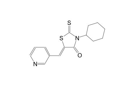 (5Z)-3-cyclohexyl-5-(3-pyridinylmethylene)-2-thioxo-1,3-thiazolidin-4-one