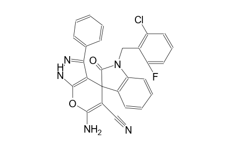 6'-amino-1-(2-chloro-6-fluorobenzyl)-2-oxo-3'-phenyl-1'H-spiro[indoline-3,4'-pyrano[2,3-c]pyrazole]-5'-carbonitrile