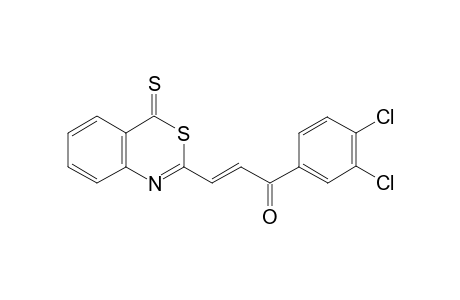 E-1-(3,4-Dichlorophenyl)-3-(4-thioxo-4H-3,1-benzothiazin-2-yl)prop-2-en-1-one