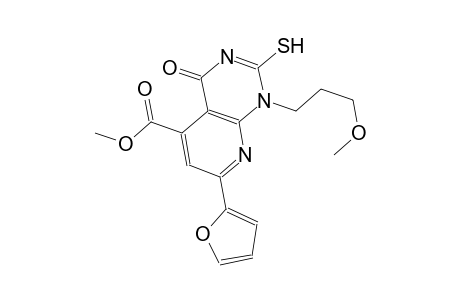 pyrido[2,3-d]pyrimidine-5-carboxylic acid, 7-(2-furanyl)-1,4-dihydro-2-mercapto-1-(3-methoxypropyl)-4-oxo-, methyl ester