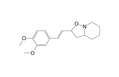 2(E)-(3,4-Dimethoxystyryl)-3,3a,4,5,6,7-hexahydro-2H-isoxazolo[2,3-a]pyridine