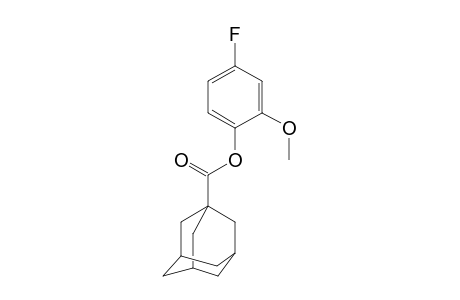 1-Adamantanecarboxylic acid, 2-methoxy-4-fluorophenyl ester