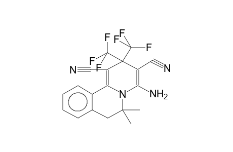 4-AMINO-6,6-DIMETHYL-2,2-BIS(TRIFLUOROMETHYL)-1,3-DICYANO-6,7-DIHYDRO-2H-BENZO[A]QUINOLIZINE
