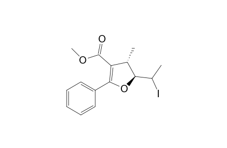 trans-2-phenyl-5-(1-iodoethyl)-4-methyl-4,5-dihydro-furan-3-carboxylic acid methyl ester