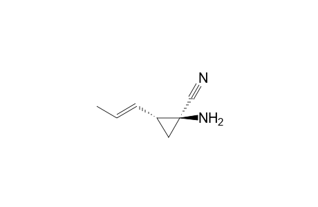 (1S,2R)-1-amino-2-[(E)-prop-1-enyl]-1-cyclopropanecarbonitrile