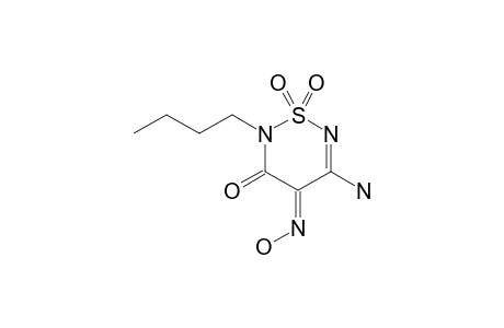 (E)-2-BUTYL-5-AMINO-4-HYDROXYIMINO-3-OXO-3,4-DIHYDRO-2H-1,2,6-THIODIAZINE-1,1-DIOXIDE