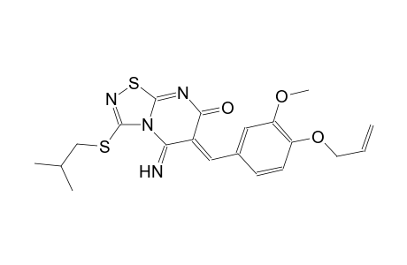 (6Z)-6-[4-(allyloxy)-3-methoxybenzylidene]-5-imino-3-(isobutylsulfanyl)-5,6-dihydro-7H-[1,2,4]thiadiazolo[4,5-a]pyrimidin-7-one