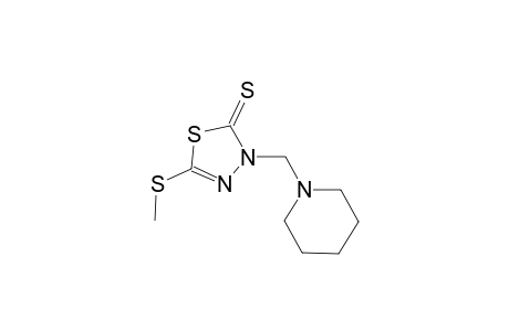 5-(methylsulfanyl)-3-(1-piperidinylmethyl)-1,3,4-thiadiazole-2(3H)-thione
