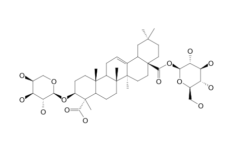 CHIONAEOSIDE_C;3-O-ALPHA-L-ARABINOPYRANOSYLGYPSOGENIC_ACID_28-O-BETA-D-GLUCOPYRANOSIDE