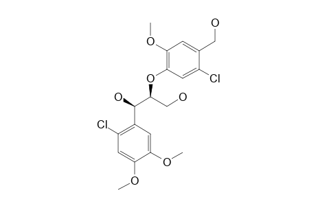 1-(6-CHLORO-3,4-DIMETHOXYPHENYL)-2-(5-CHLORO-4-HYDROXYMETHYL-2-METHOXYPHENOXY)-1,3-PROPANEDIOL;(ERYTHRO);E