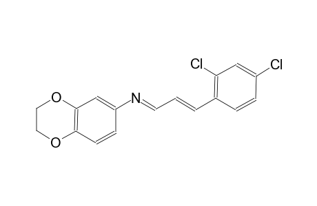 N-[(E,2E)-3-(2,4-dichlorophenyl)-2-propenylidene]-2,3-dihydro-1,4-benzodioxin-6-amine