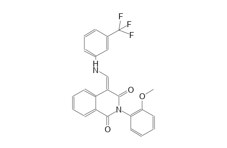 1,3(2H,4H)-isoquinolinedione, 2-(2-methoxyphenyl)-4-[[[3-(trifluoromethyl)phenyl]amino]methylene]-, (4E)-