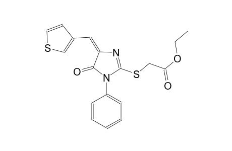 acetic acid, [[(4E)-4,5-dihydro-5-oxo-1-phenyl-4-(3-thienylmethylene)-1H-imidazol-2-yl]thio]-, ethyl ester