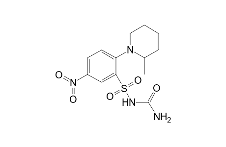 N-[2'-(2"-Methyl-1"-piperidinyl)-5'-nitro-phenylsulfonyl)]-urea