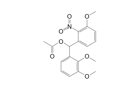 (2,3-Dimethoxyphenyl)(2-nitro-3-methoxyphenyl)methyl acetate