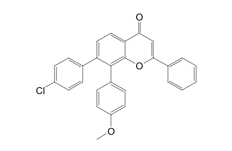 7-(4-Chlorophenyl)-8-(4-methoxyphenyl)-2-phenyl-4H-chromen-4-one