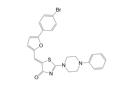 (5Z)-5-{[5-(4-bromophenyl)-2-furyl]methylene}-2-(4-phenyl-1-piperazinyl)-1,3-thiazol-4(5H)-one