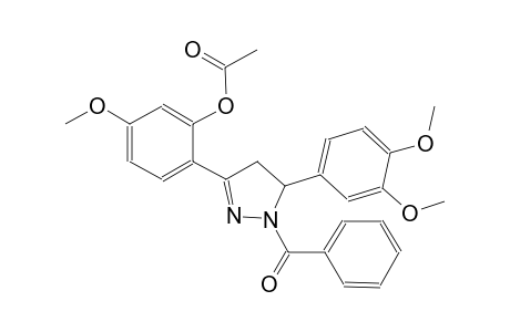 2-[1-benzoyl-5-(3,4-dimethoxyphenyl)-4,5-dihydro-1H-pyrazol-3-yl]-5-methoxyphenyl acetate