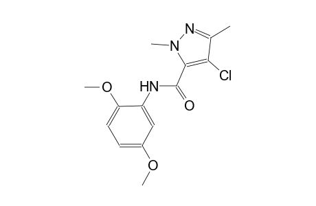 4-chloro-N-(2,5-dimethoxyphenyl)-1,3-dimethyl-1H-pyrazole-5-carboxamide