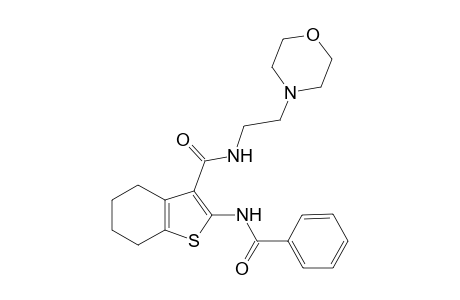 2-Benzamido-N-(2-morpholin-4-ylethyl)-4,5,6,7-tetrahydro-1-benzothiophene-3-carboxamide