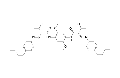 (2E)-2-[(4-butylphenyl)hydrazono]-N-[4-({(2E)-2-[(4-butylphenyl)hydrazono]-3-oxobutanoyl}amino)-2,5-dimethoxyphenyl]-3-oxobutanamide