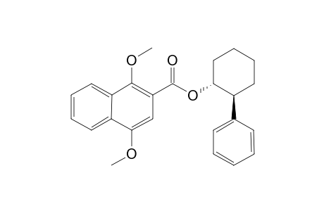 (-)-(1'R,2'S)-2-Phenyl-1-cyclohexyl 1,4-dimethoxynaphthalene-2-carboxylate