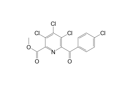 Methyl ester of 6-(p-chlorobenzoyl)-3,4,5-trichloropicolinic acid