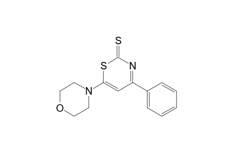 2H-1,3-Thiazine-2-thione, 6-(4-morpholinyl)-4-phenyl-