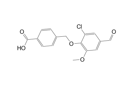 4-[(2-chloro-4-formyl-6-methoxyphenoxy)methyl]benzoic acid