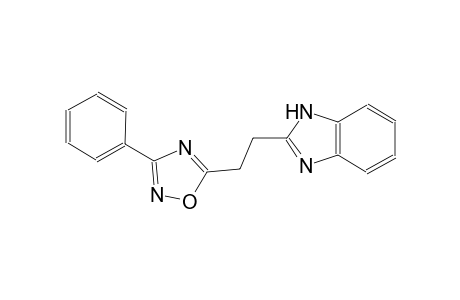 1H-benzimidazole, 2-[2-(3-phenyl-1,2,4-oxadiazol-5-yl)ethyl]-