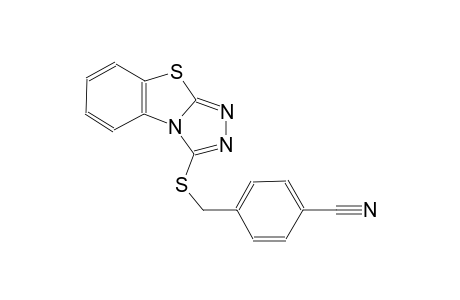 4-[([1,2,4]triazolo[3,4-b][1,3]benzothiazol-3-ylsulfanyl)methyl]benzonitrile