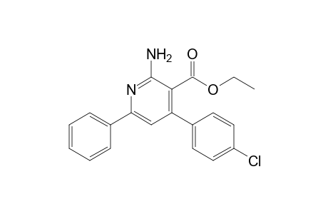 Ethyl 2-amino-4-(4-chlorophenyl)-6-phenyl-3-pyridinecarboxylate