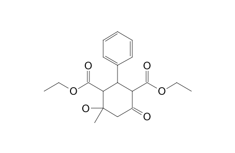 2,4-DICARBETHOXY-5-HYDROXY-5-METHYL-3-PHENYLCYCLOHEXANONE