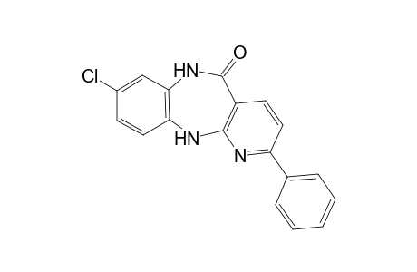 8-chloro-6,11-dihydro-2-phenyl-5H-pyrido[2,3-b][1,5]benzodiazepin-5-one
