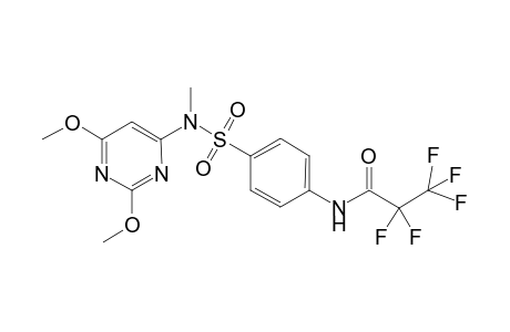 N'-Methyl derivative of Sulfadimethoxineperfluoropropionylamide
