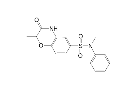 2H-1,4-Benzoxazine-6-sulfonamide, 3,4-dihydro-N,2-dimethyl-3-oxo-N-phenyl-
