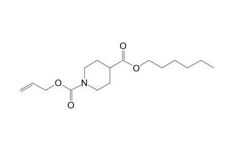 Isonipecotic acid, N-allyloxycarbonyl-, hexyl ester