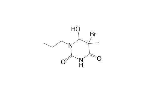 5-Bromo-6-hydroxy-5-methyl-1-propyldihydro-2,4(1H,3H)-pyrimidinedione