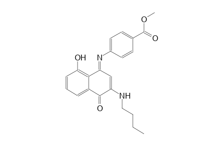 methyl 4-{[(1E)-3-(butylamino)-8-hydroxy-4-oxonaphthalenylidene]amino}benzoate