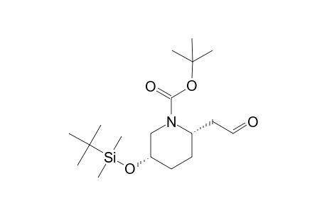 2-[(2S,5S)-1-tert-Butylcarbonyl-5-(tert-butyldimethylsiloxy)piperidin-2-yl]ethanal