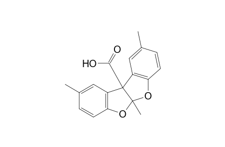 5a,10b-dihydro-2,5a,9-trinethylbenzofuro[2,3-b]benzofuran-10b-carboxylic acid