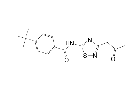 4-tert-butyl-N-[3-(2-oxopropyl)-1,2,4-thiadiazol-5-yl]benzamide