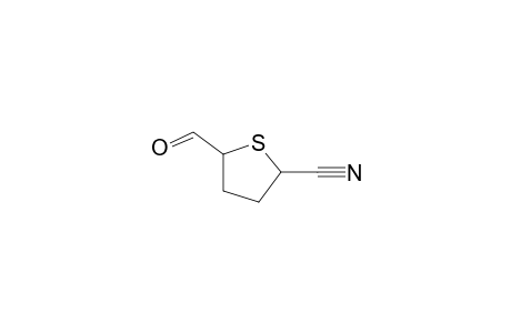5-formyl-2,3,4,5-tetrahydrothiophene-2-carbonitrile