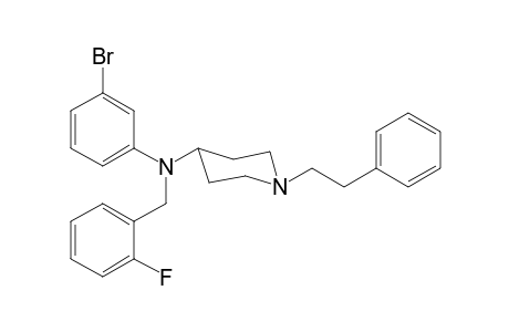 N-(3-Bromophenyl)-N-(2-fluorobenzyl)-1-(2-phenylethyl)piperidin-4-amine