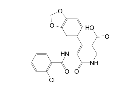 N-{(2Z)-3-(1,3-benzodioxol-5-yl)-2-[(2-chlorobenzoyl)amino]-2-propenoyl}-beta-alanine