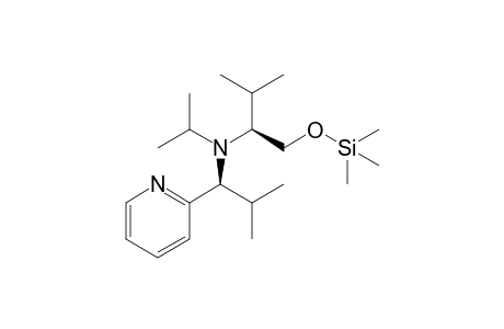 (2S)-3-methyl-N-[(1S)-2-methyl-1-(2-pyridinyl)propyl]-N-propan-2-yl-1-trimethylsilyloxy-2-butanamine