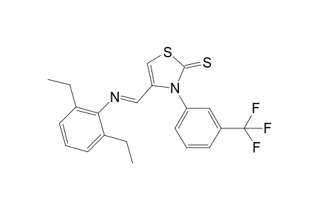 4-(2,6-Diethylphenyliminomethyl)-3-(3-trifluormethylphenyl)-2,3-dihydrothiazol-2-thione